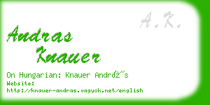 andras knauer business card